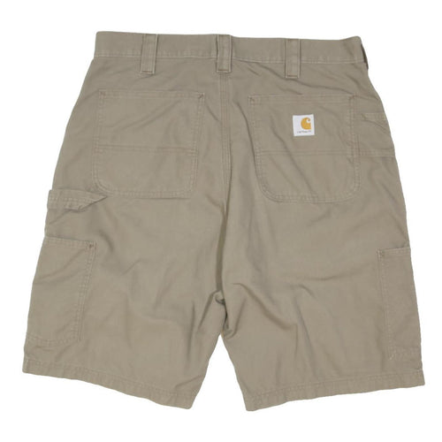 CARHARTT Mens Shorts Beige Casual M W32 Workwear Pockets Cotton Blend