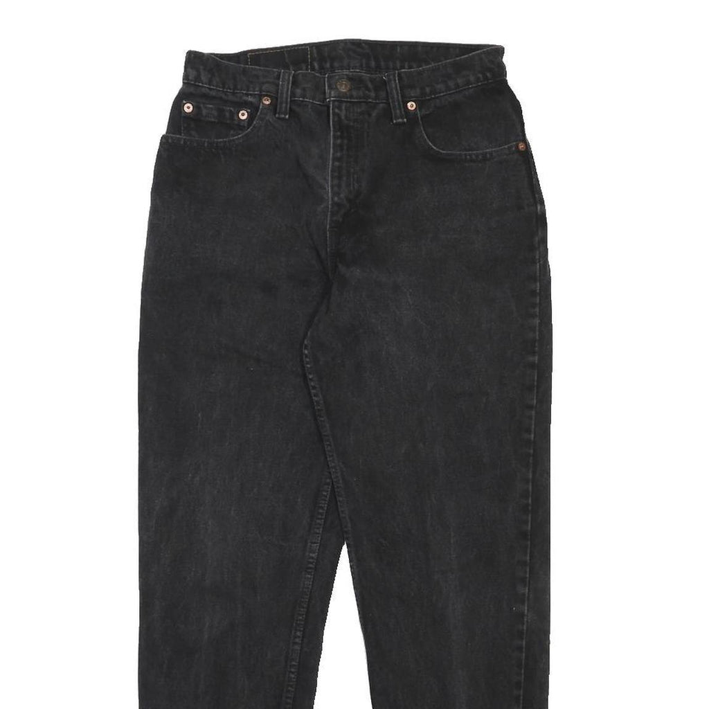 LEVI'S 550 Tapered Womens Jeans Black Relaxed Cotton Medium W28 L29 Stylish