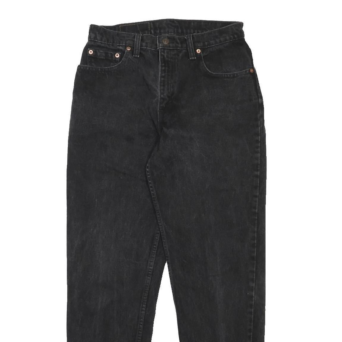 LEVI'S 550 Tapered Womens Jeans Black Relaxed Cotton Medium W28 L29 Stylish