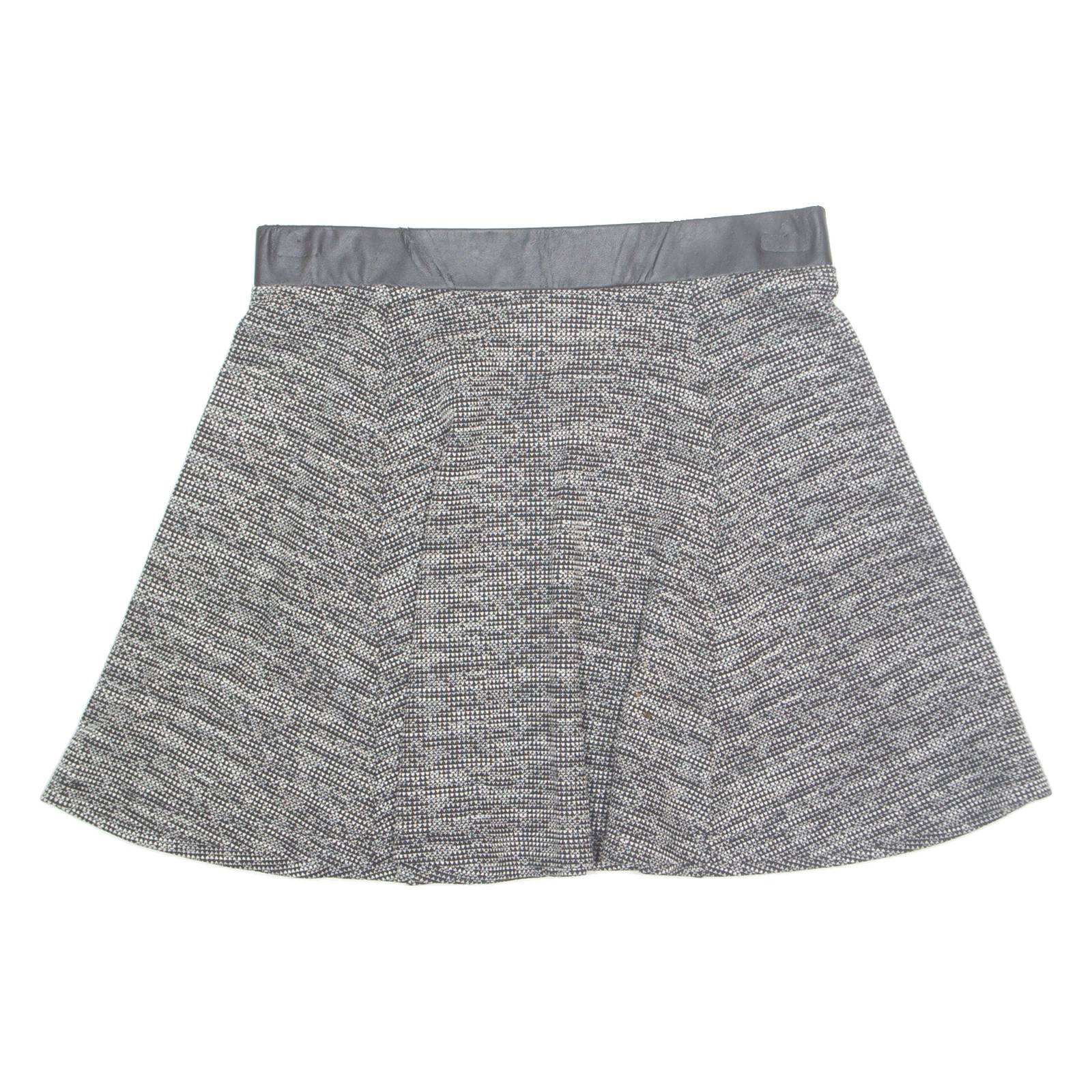 H&M DIVIDED Womens Skater Skirt Black Short S