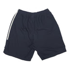 ADIDAS Mens Casual Blue & White Shorts M W26 Polyester Blend Drawstring Three