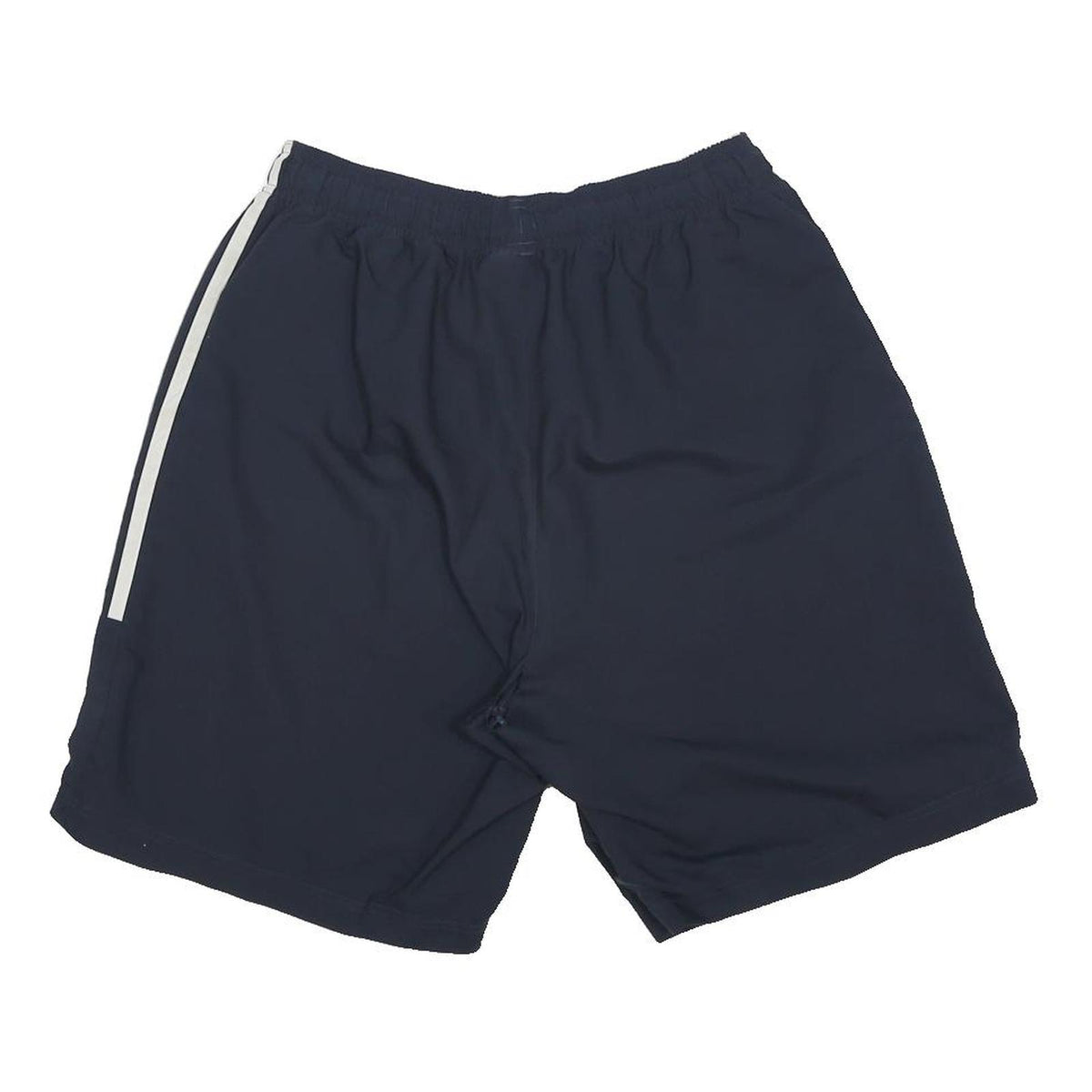 ADIDAS Mens Casual Blue & White Shorts M W26 Polyester Blend Drawstring Three