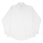 RED KAP Mens Plain Shirt White Long Sleeve 2XL