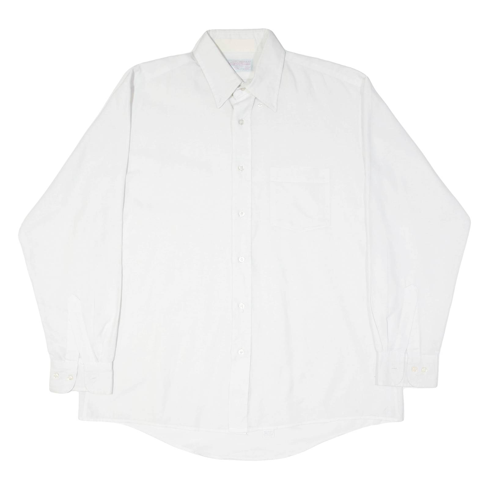 RED KAP Mens Plain Shirt White Long Sleeve 2XL