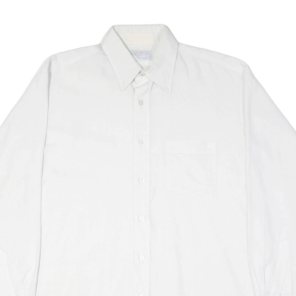 RED KAP Mens Plain Shirt White Long Sleeve 2XL