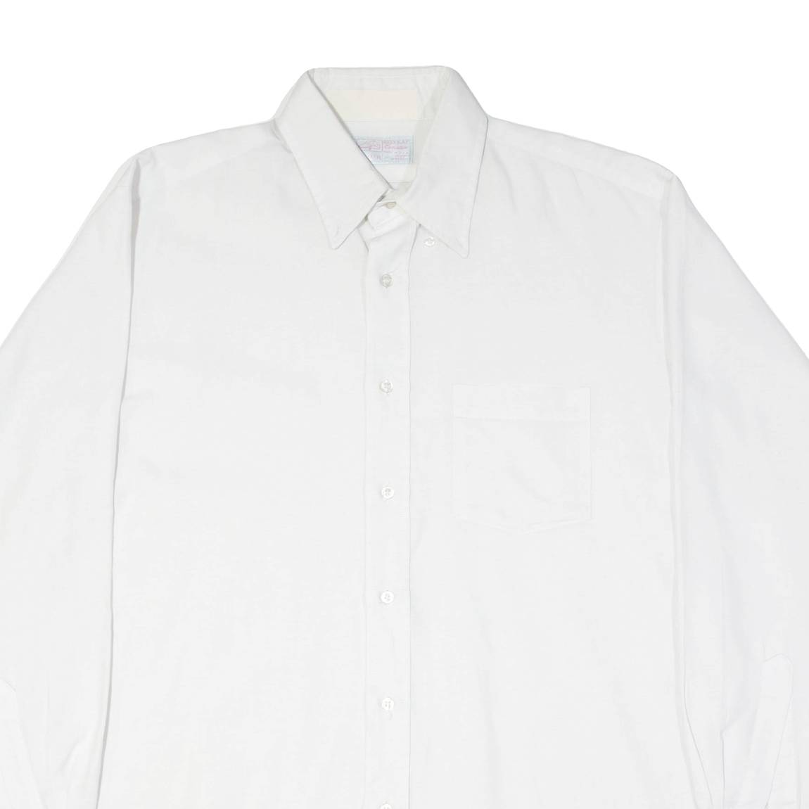 RED KAP Mens Plain Shirt White Long Sleeve 2XL
