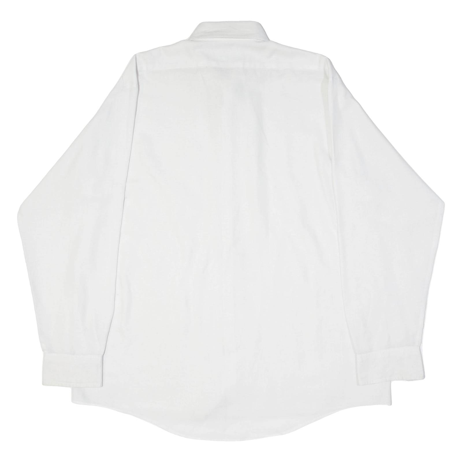 RED KAP Mens Plain Shirt White Long Sleeve 2XL
