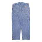 DICKIES Mens Jeans Blue Regular Straight Denim Medium W40 L31 Workwear Casual