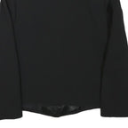 JEAN LOUIS Womens Black Jacket XS Polyester Blend Button Closure Satin Collar