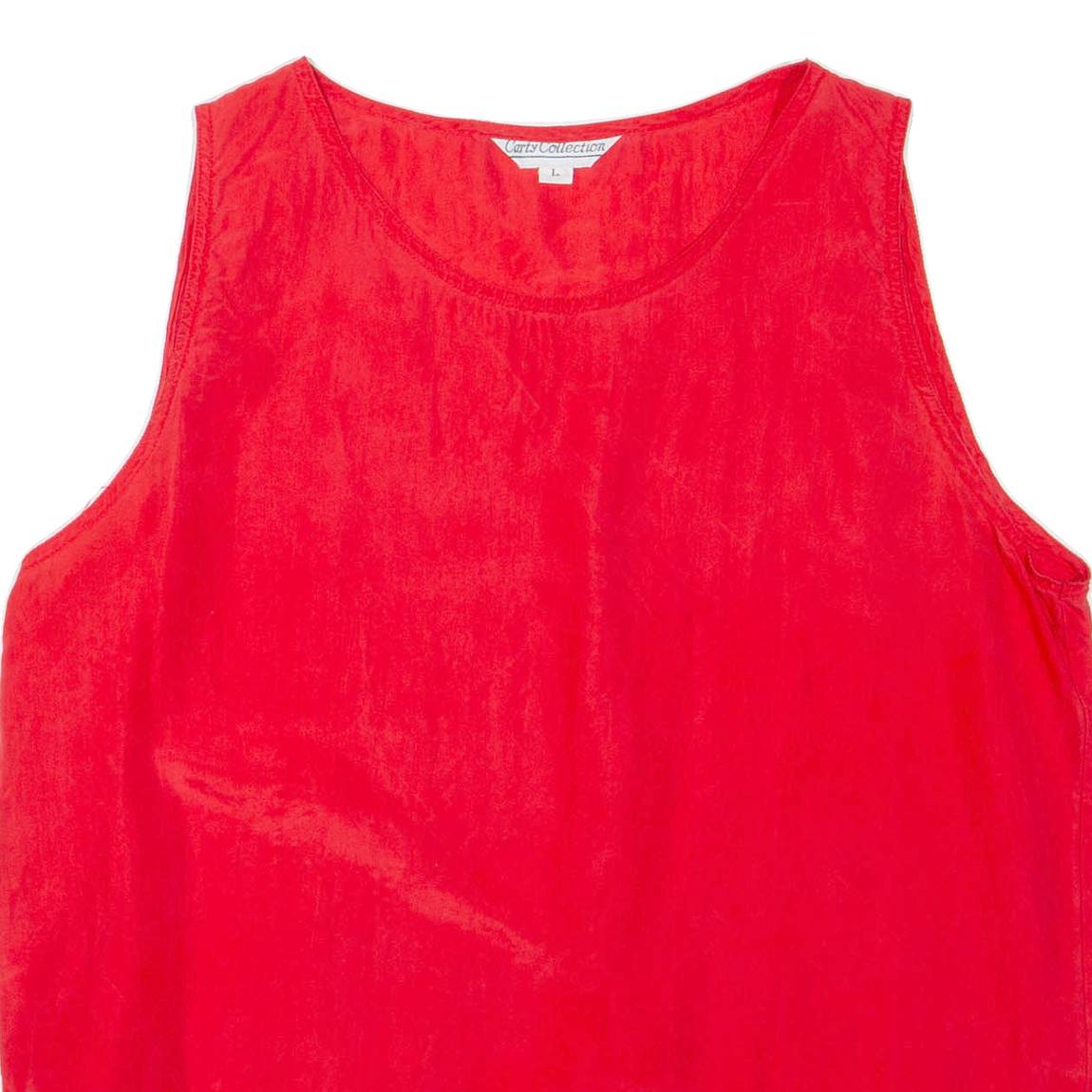 CARTY COLLECTION Womens Vest Red Sleeveless L