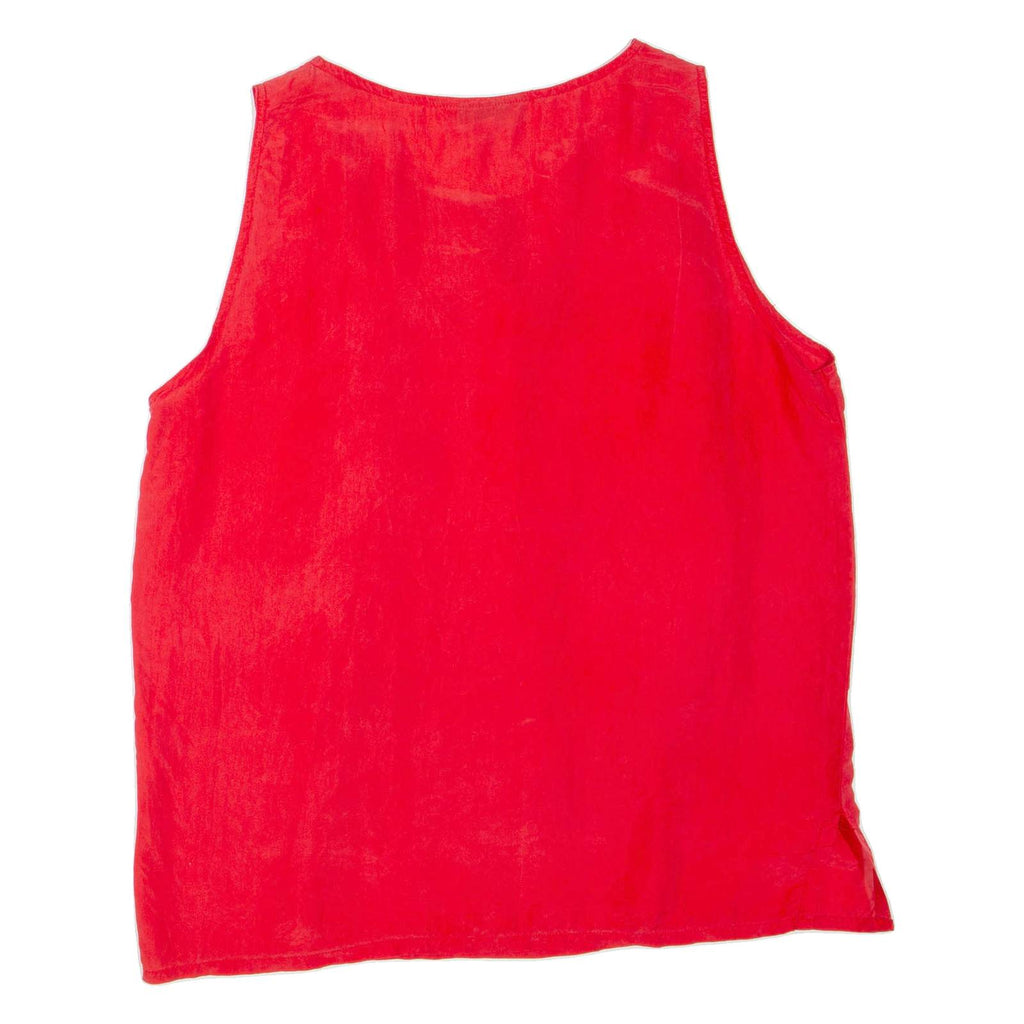 CARTY COLLECTION Womens Vest Red Sleeveless L