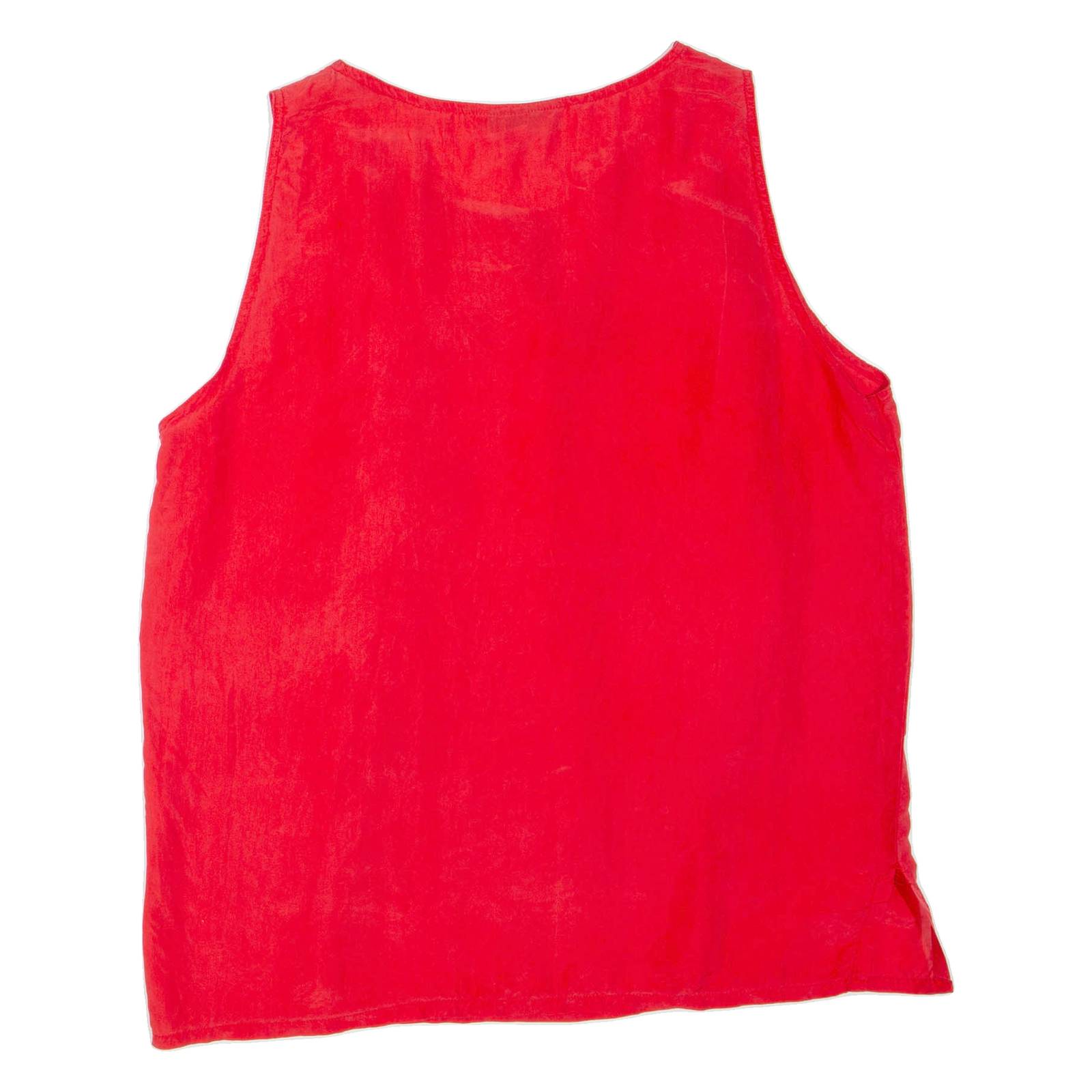 CARTY COLLECTION Womens Vest Red Sleeveless L