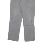 CARHARTT Mens Cotton Blend Grey Relaxed Fit Straight Trousers W34 L32 Casual