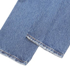 LEVI'S 501 Womens Classic Blue Denim Rinse Jeans W27 L30 Distressed