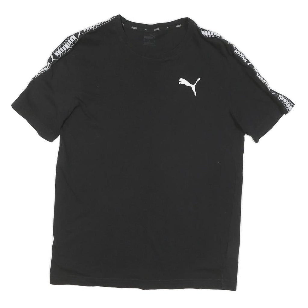 PUMA Mens Black Graphic T-Shirt M Short Sleeve Crew Neck Sportswear