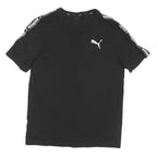 PUMA Mens Black Graphic T-Shirt M Short Sleeve Crew Neck Sportswear