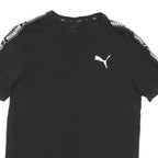 PUMA Mens Black Graphic T-Shirt M Short Sleeve Crew Neck Sportswear