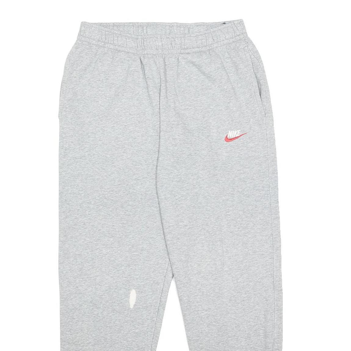 NIKE Mens Joggers Grey Slim Tapered M W28 L28 Cotton Blend Sportswear Casual