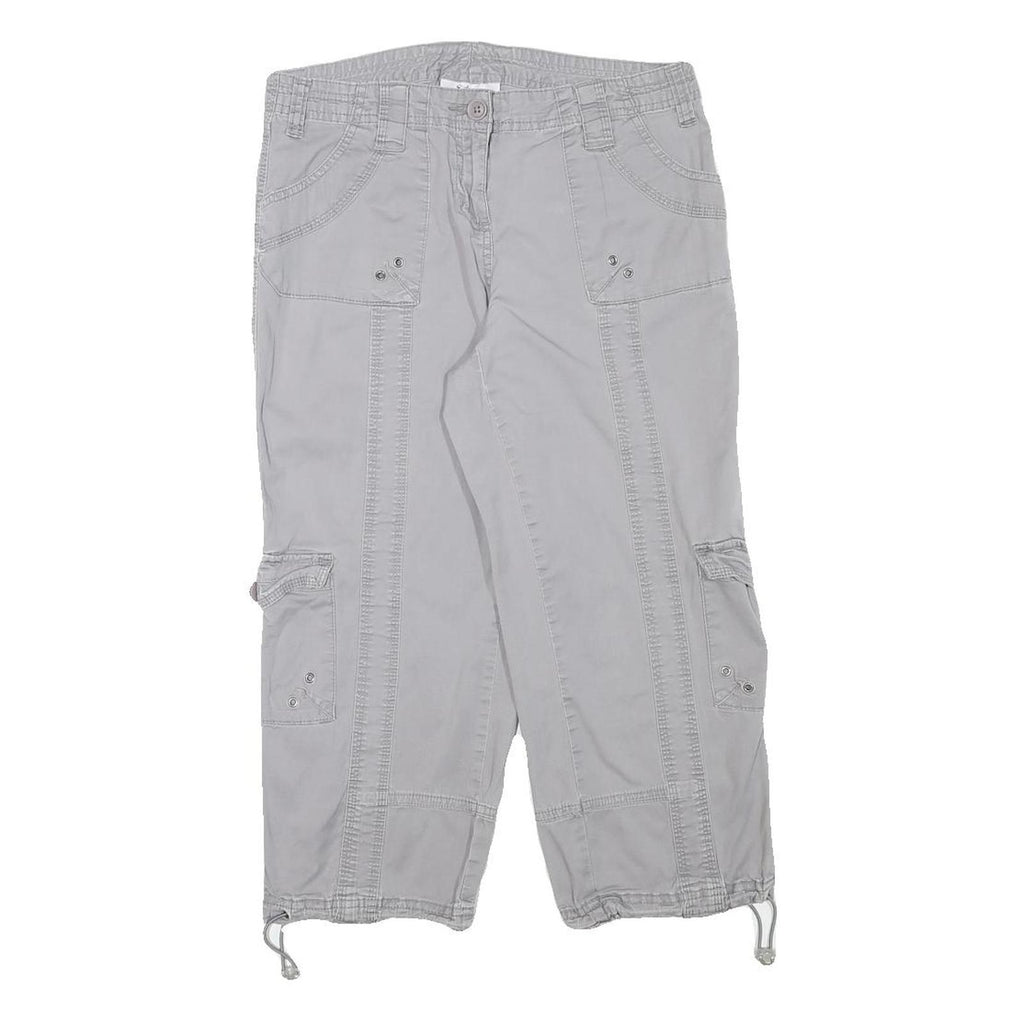 STYLE AND CO Womens Shorts Grey Casual Cotton Blend M W28 Utility Pockets