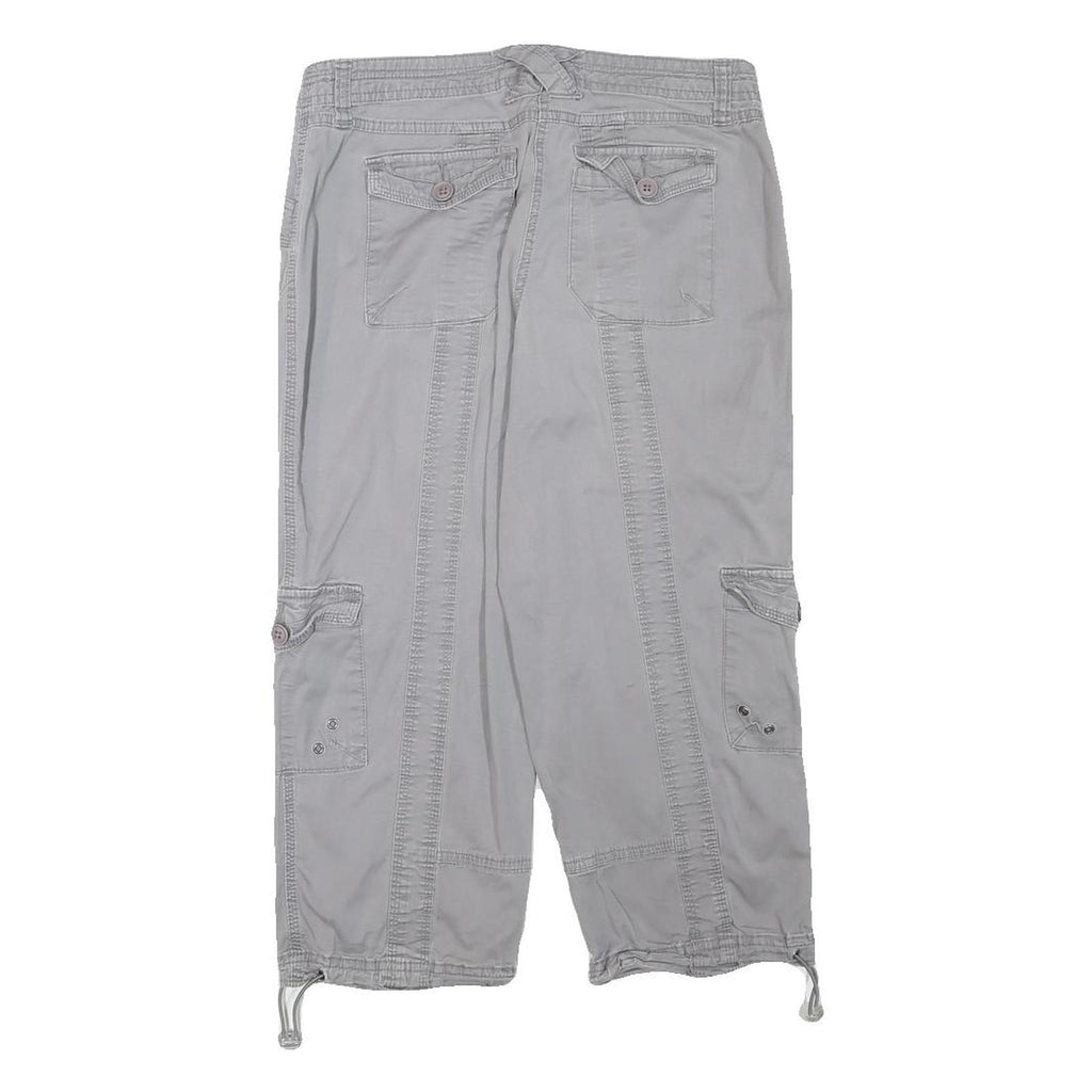 STYLE AND CO Womens Shorts Grey Casual Cotton Blend M W28 Utility Pockets