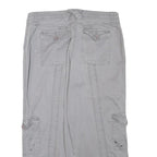 STYLE AND CO Womens Shorts Grey Casual Cotton Blend M W28 Utility Pockets