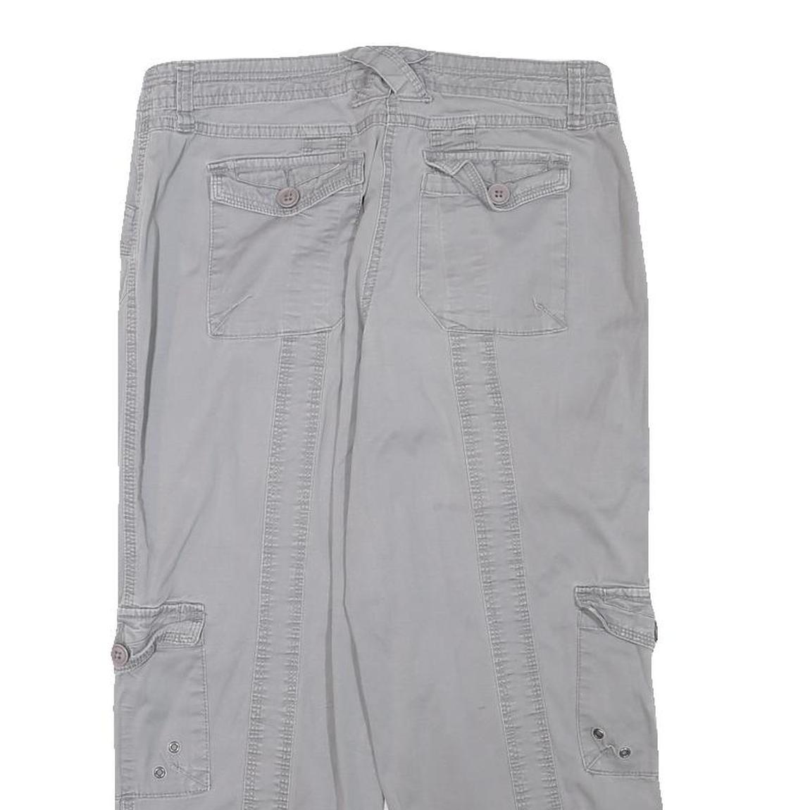 STYLE AND CO Womens Shorts Grey Casual Cotton Blend M W28 Utility Pockets