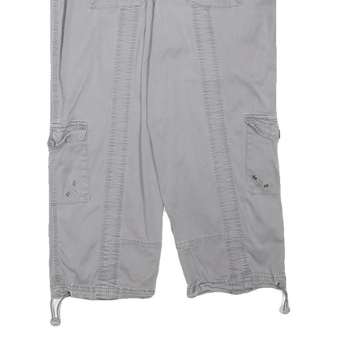 STYLE AND CO Womens Shorts Grey Casual Cotton Blend M W28 Utility Pockets