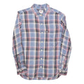 LEVI'S Womens Blue & Red Check Shirt XS Button Down Cotton Blend Lightweight
