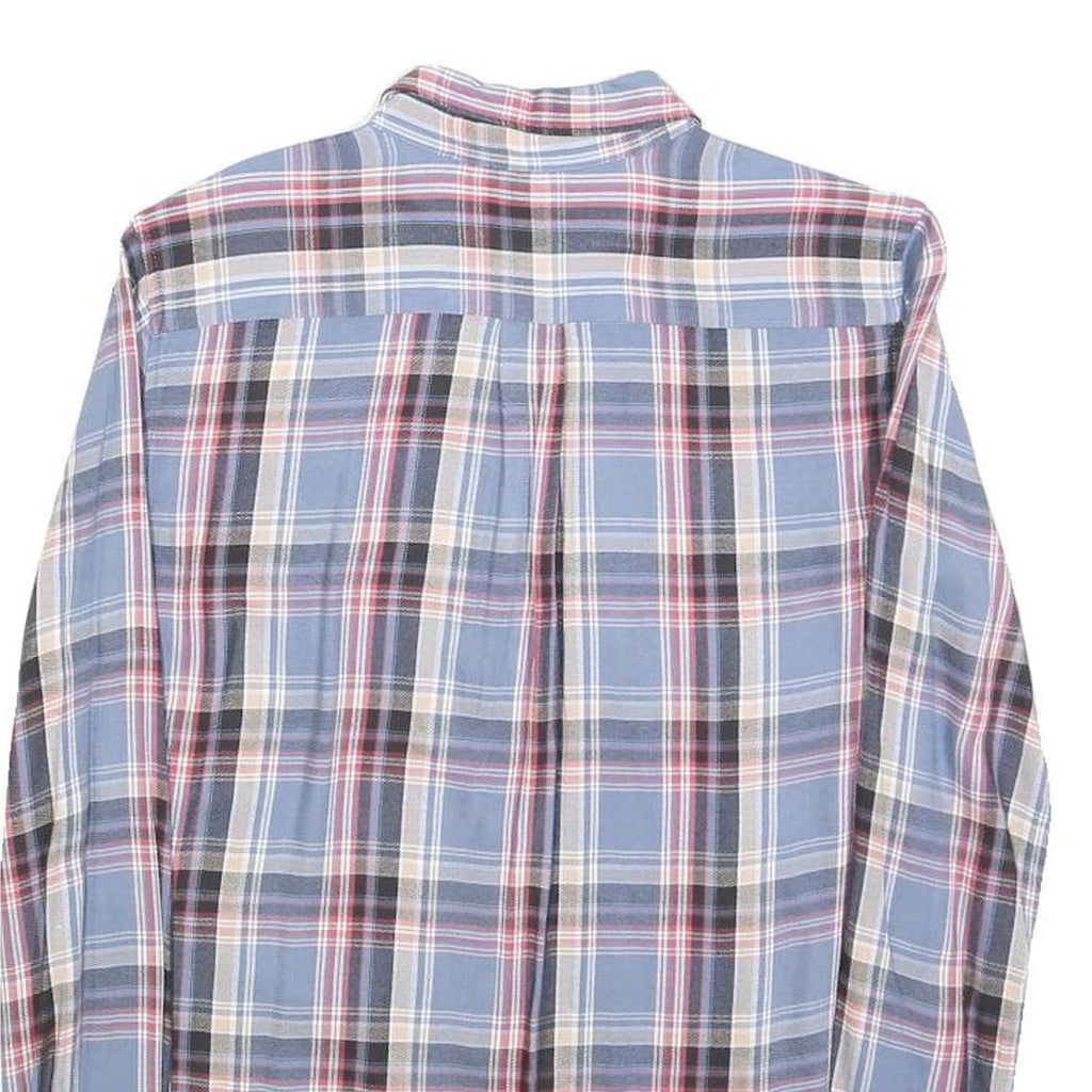 LEVI'S Womens Blue & Red Check Shirt XS Button Down Cotton Blend Lightweight