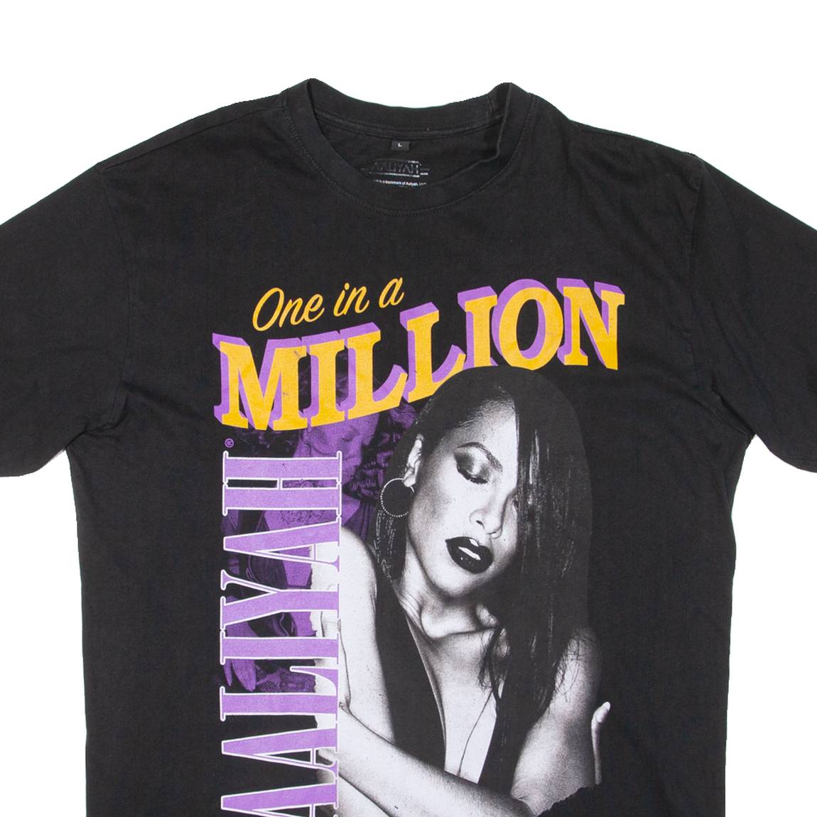 One In A Million Aaliyah Mens T-Shirt Black L