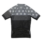 MONTON Womens Grey & Black Modern T-Shirt M Short Sleeve Crew Neck Cycling