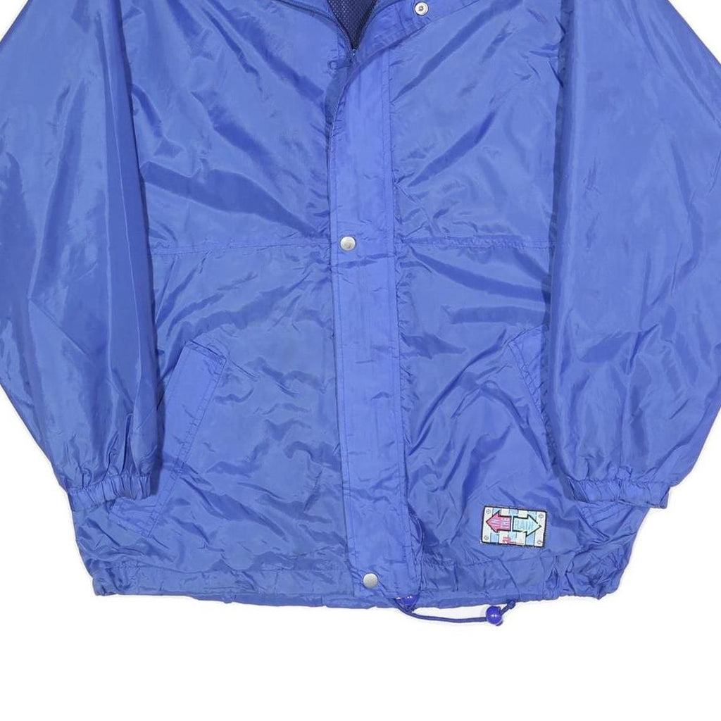 RENCO MARWELL Mens Blue Jacket M Polyester Plain Zip Outdoor Windbreaker