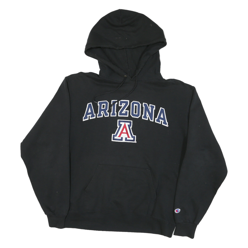CHAMPION Mens Black Arizona Hoodie M Cotton Blend Pullover Casual