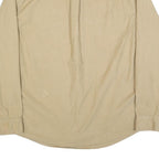 LANDS END Mens Beige Cotton Blend Button Down Shirt XL Casual Classic