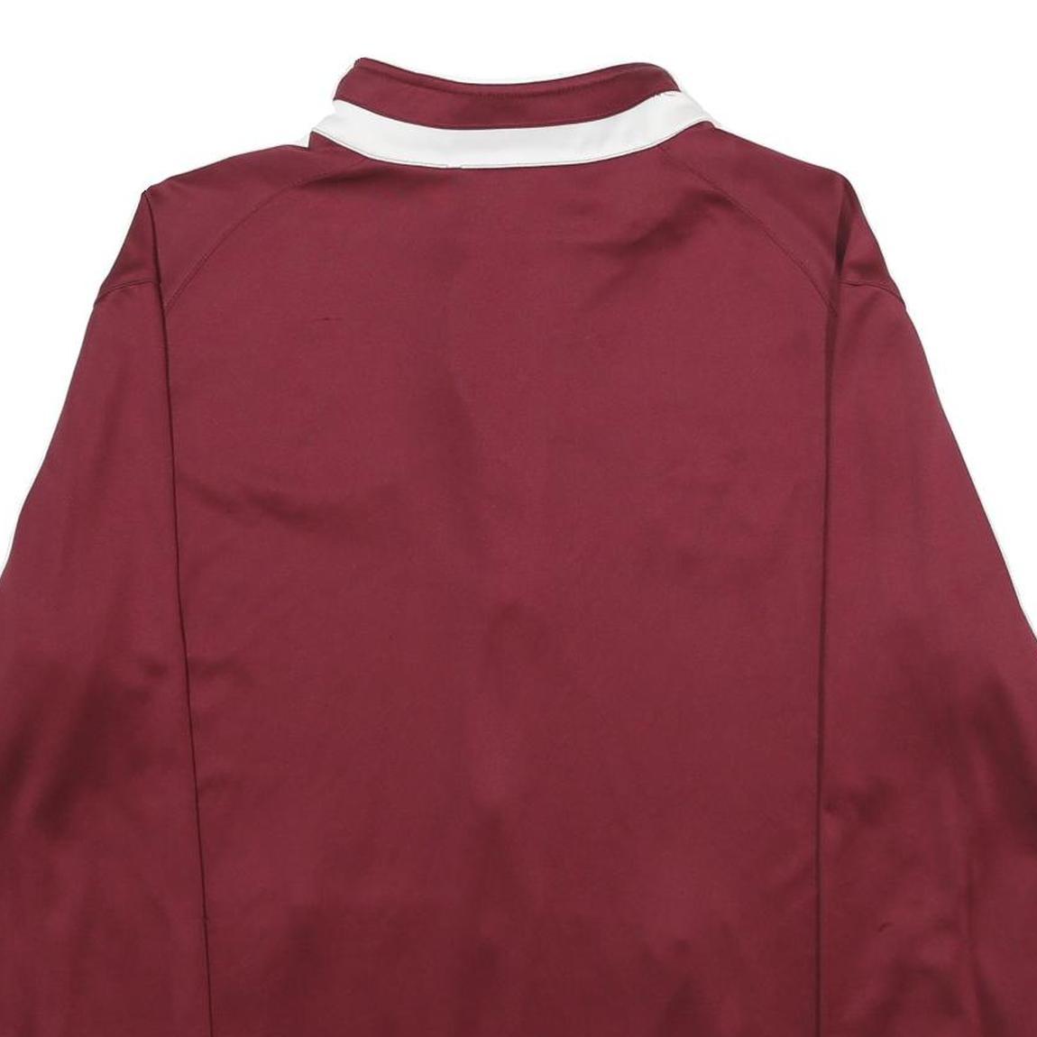 NIKE Mens Maroon Bearcats Track Jacket XL Polyester Zip Plain Sports