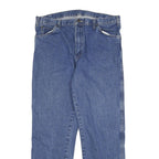 DICKIES Mens Jeans Blue Regular Straight Denim Medium W36 L32 Classic Workwear