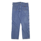 DICKIES Mens Jeans Blue Regular Straight Denim Medium W36 L32 Classic Workwear