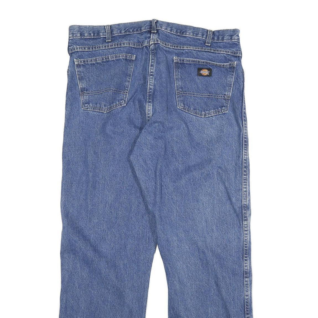 DICKIES Mens Jeans Blue Regular Straight Denim Medium W36 L32 Classic Workwear
