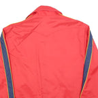 PROTECTOR Mens Red & Navy Stripe Sports Zip Jacket M Polyester Blend