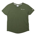 CHAMPION Boys Green Graphic T-Shirt M Short Sleeve Crew Neck Classic Fit Casual