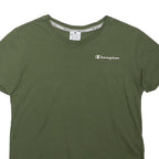 CHAMPION Boys Green Graphic T-Shirt M Short Sleeve Crew Neck Classic Fit Casual