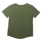 CHAMPION Boys Green Graphic T-Shirt M Short Sleeve Crew Neck Classic Fit Casual