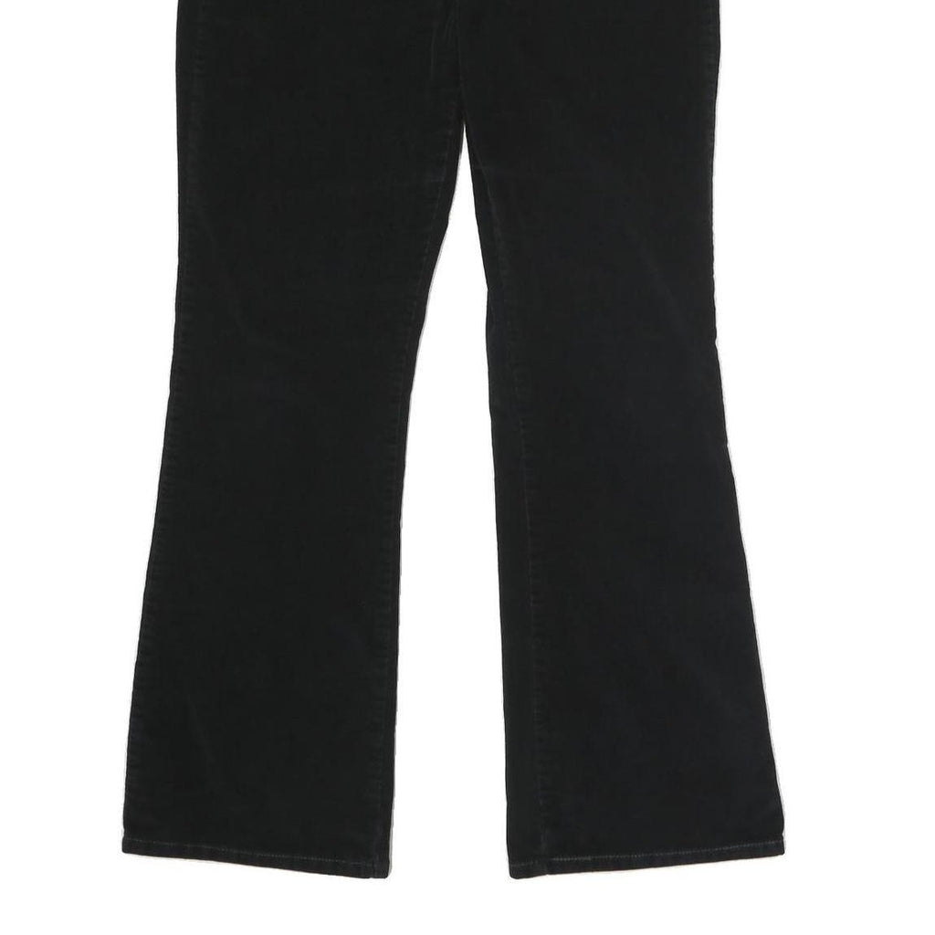 LEVI'S Womens Black Cotton Blend Relaxed Flared Trousers W32 L30