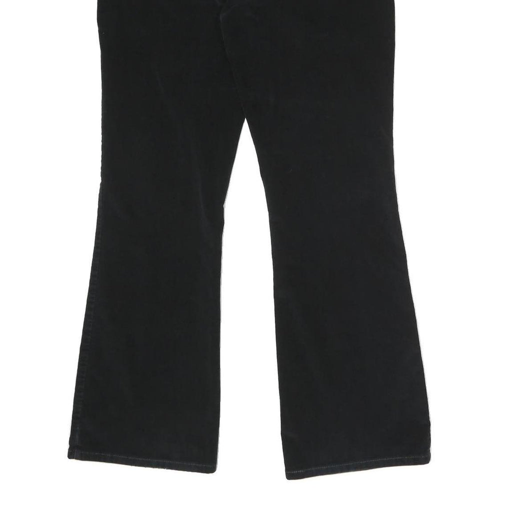 LEVI'S Womens Black Cotton Blend Relaxed Flared Trousers W32 L30