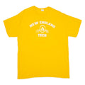 GILDAN New England Tech Mens T-Shirt Yellow USA L