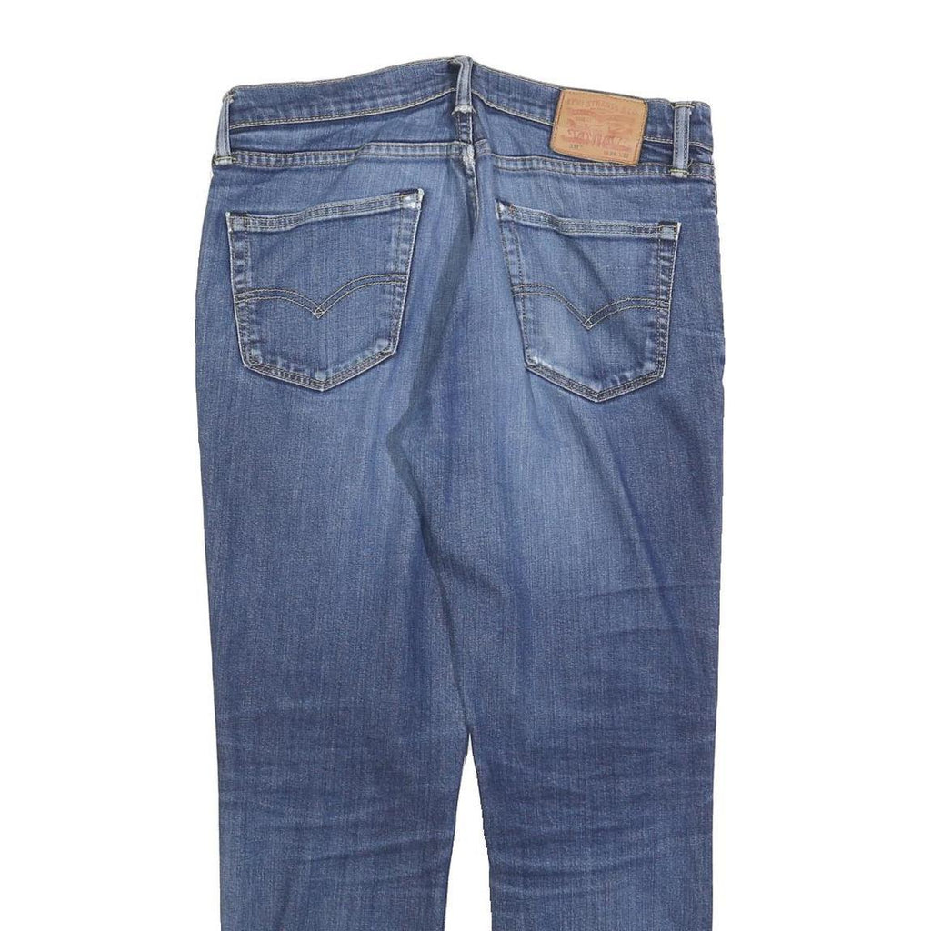 LEVI'S 511 Slim Mens Jeans Blue Slim Skinny Denim Medium W34 L29 Distressed