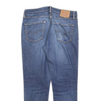 LEVI'S 511 Slim Mens Jeans Blue Slim Skinny Denim Medium W34 L29 Distressed