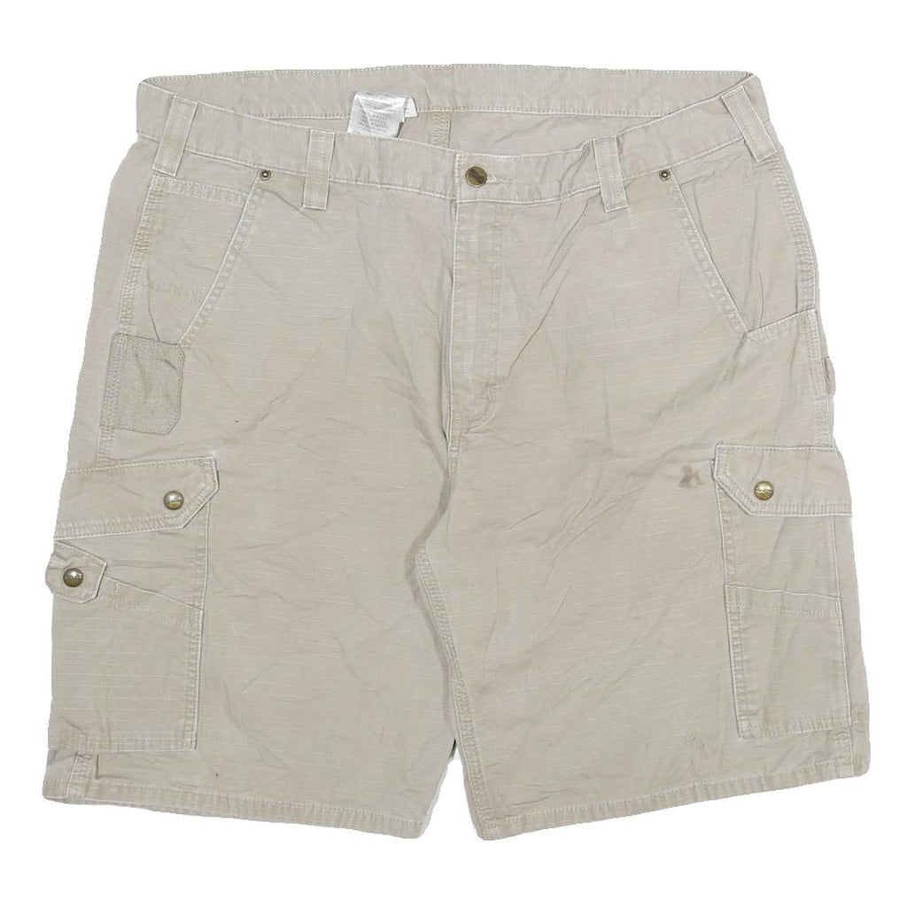 CARHARTT Mens Shorts Beige Cargo 3XL W40 Cotton Blend Comfortable Workwear