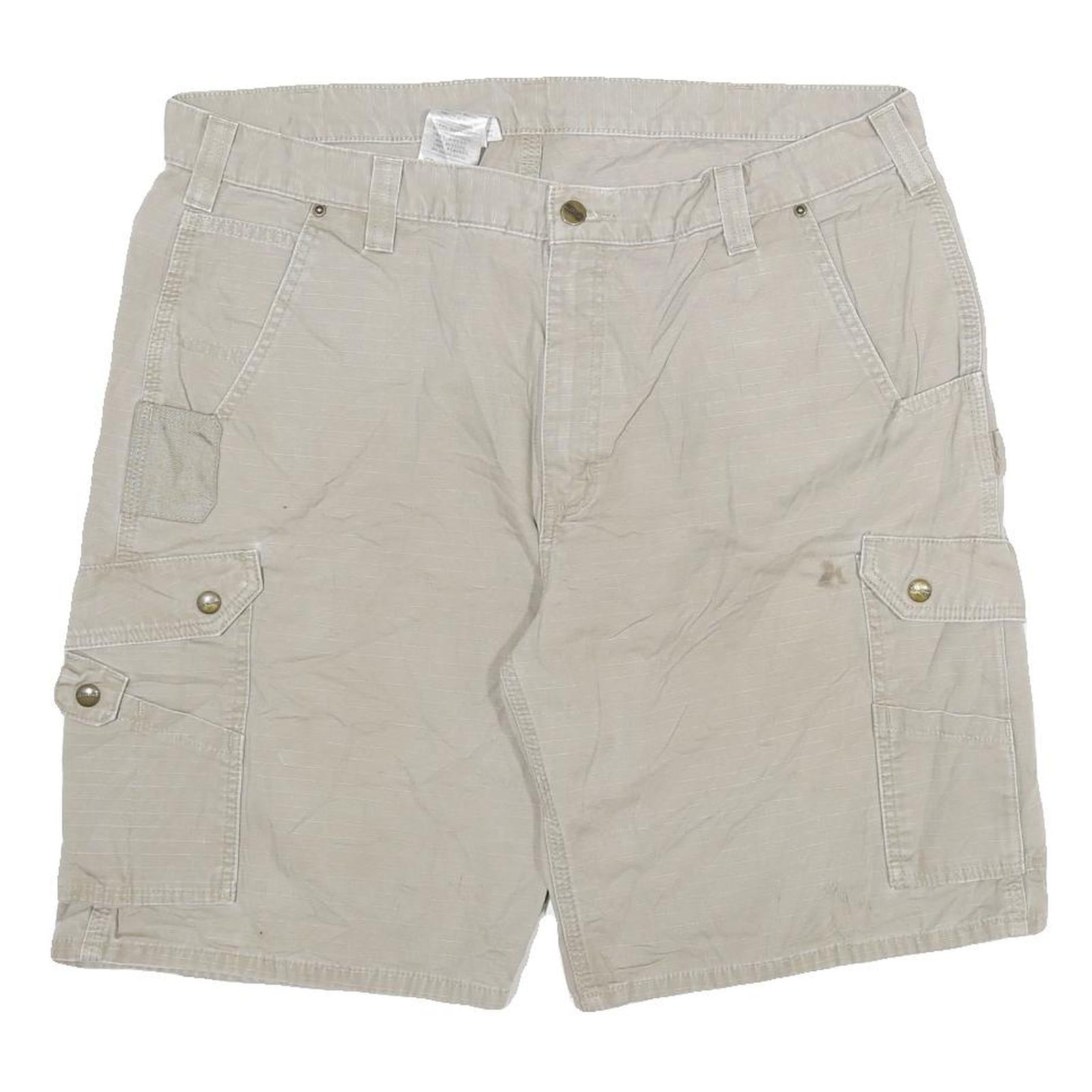 CARHARTT Mens Shorts Beige Cargo 3XL W40 Cotton Blend Comfortable Workwear