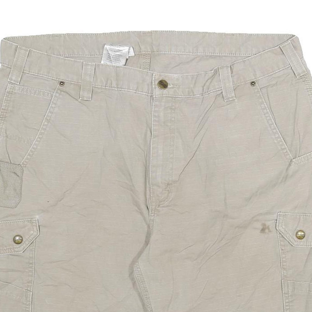CARHARTT Mens Shorts Beige Cargo 3XL W40 Cotton Blend Comfortable Workwear